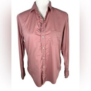 Frank & Eileen Nude Pink The Eileen Poplin Button Down Long Sleeve Shirt